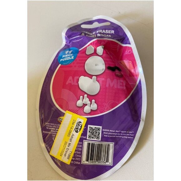 Adopt Me Puzzle Eraser & Mini Room Cat - Picture 3 of 6